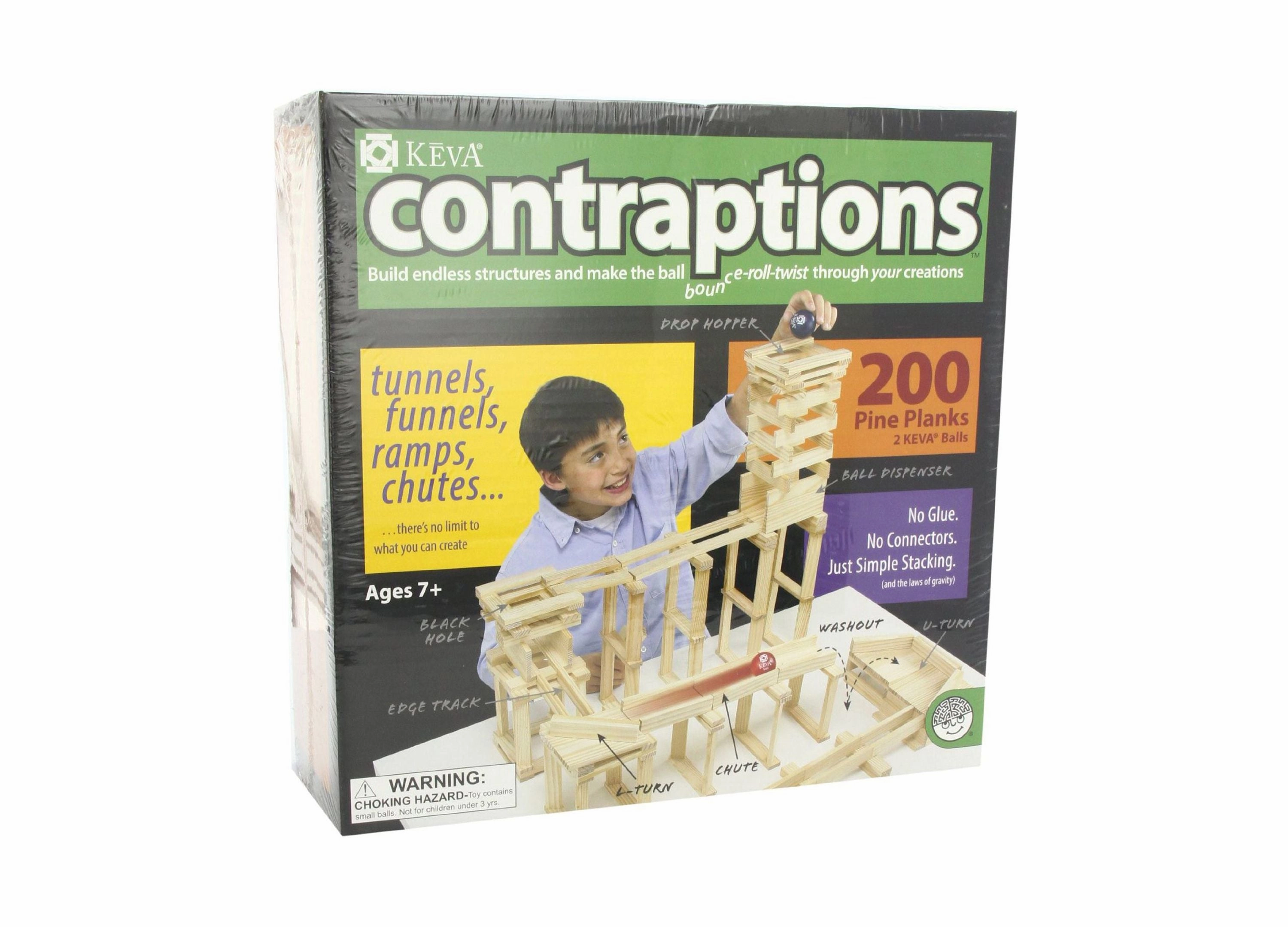 MindWare KEVA Contraptions 200-Piece Plank Building Set