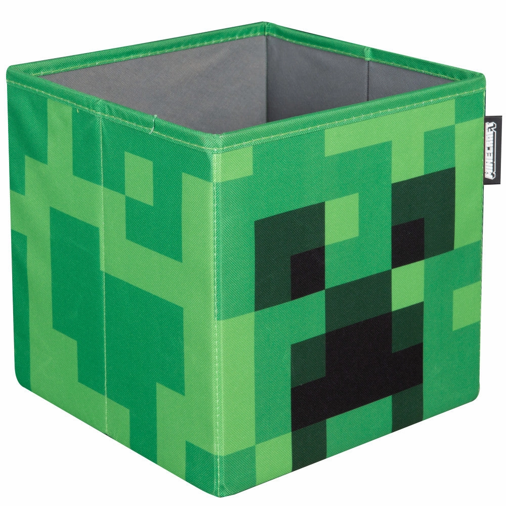 Minecraft Collapsible Storage Cubes - Creeper & Crafting Table Design, 2-Pack