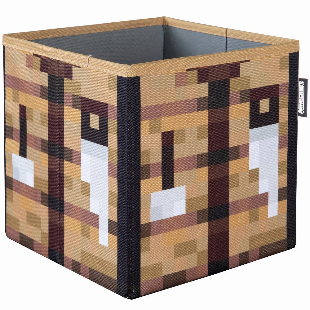 Minecraft Collapsible Storage Cubes - Creeper & Crafting Table Design, 2-Pack