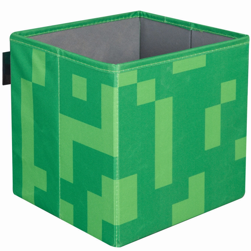Minecraft Collapsible Storage Cubes - Creeper & Crafting Table Design, 2-Pack