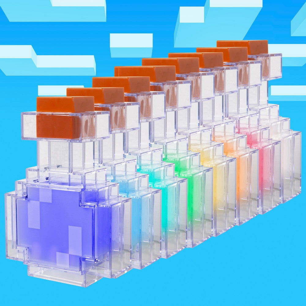 Minecraft Potion-Shaped LED Night Lamp - Vibrant 7" Light with 8 Color Modes