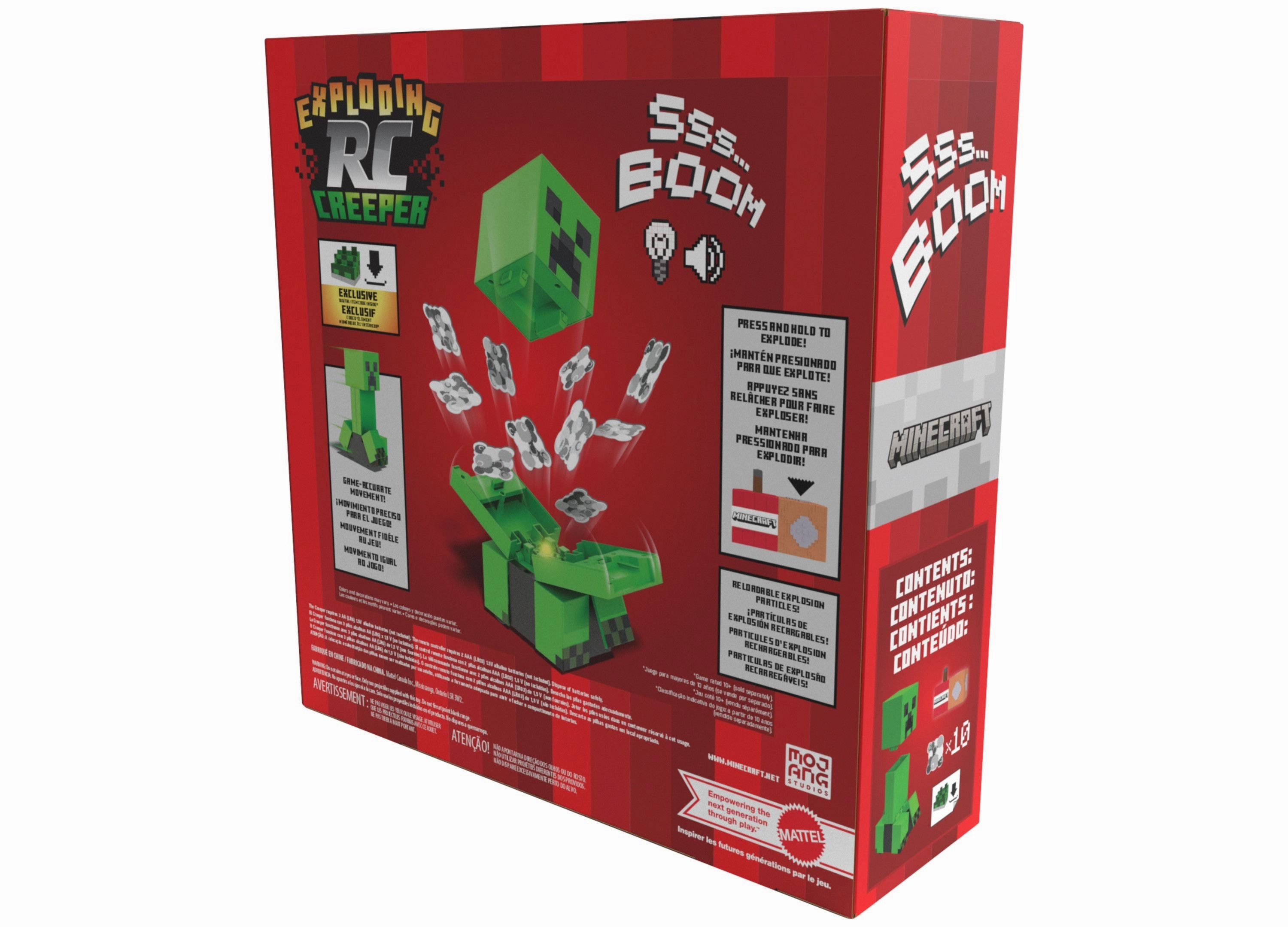 Minecraft RC Exploding Creeper - Pixelated Design - Green