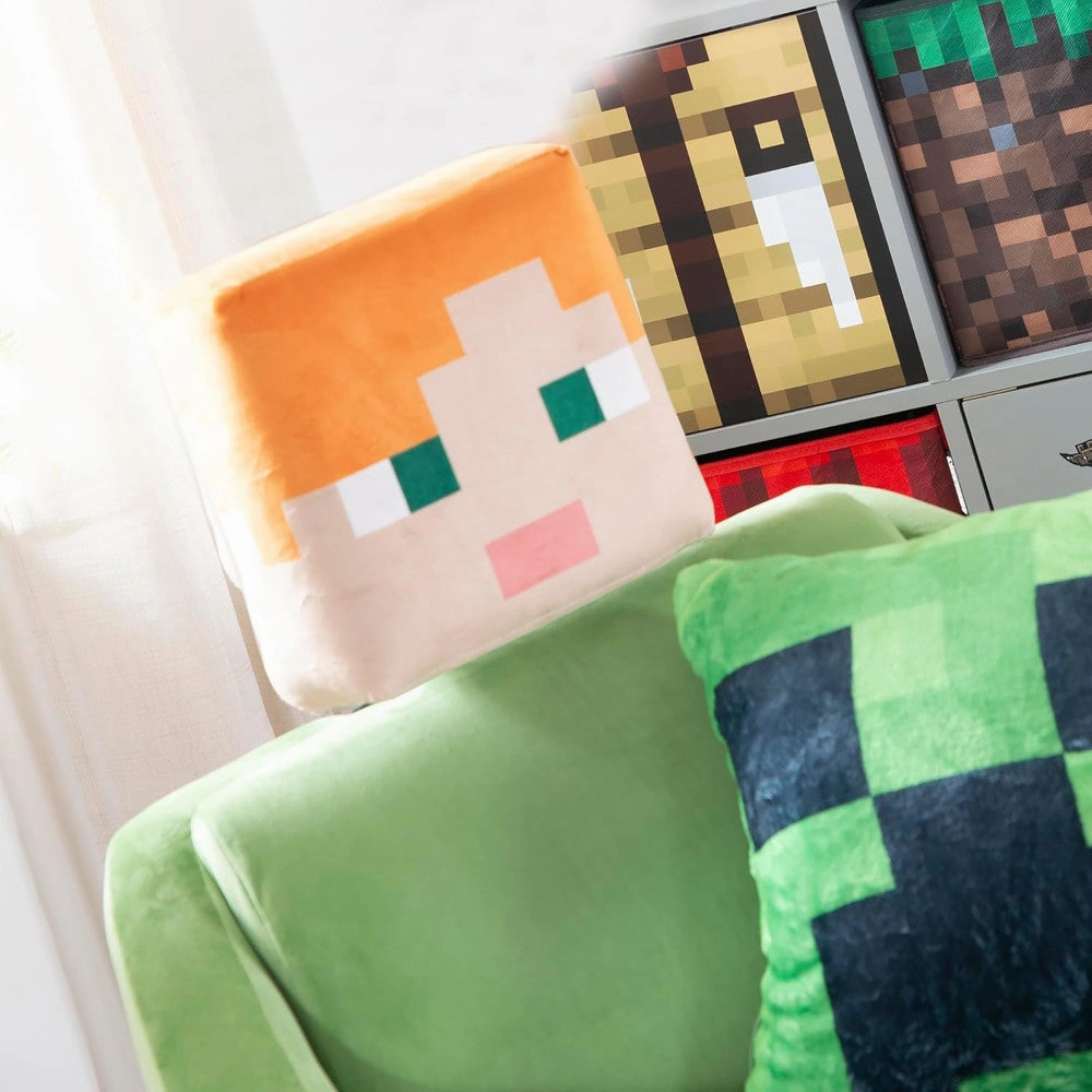 Minecraft: Relax Pillow - Alex Character Lounge Cushion with Armrests