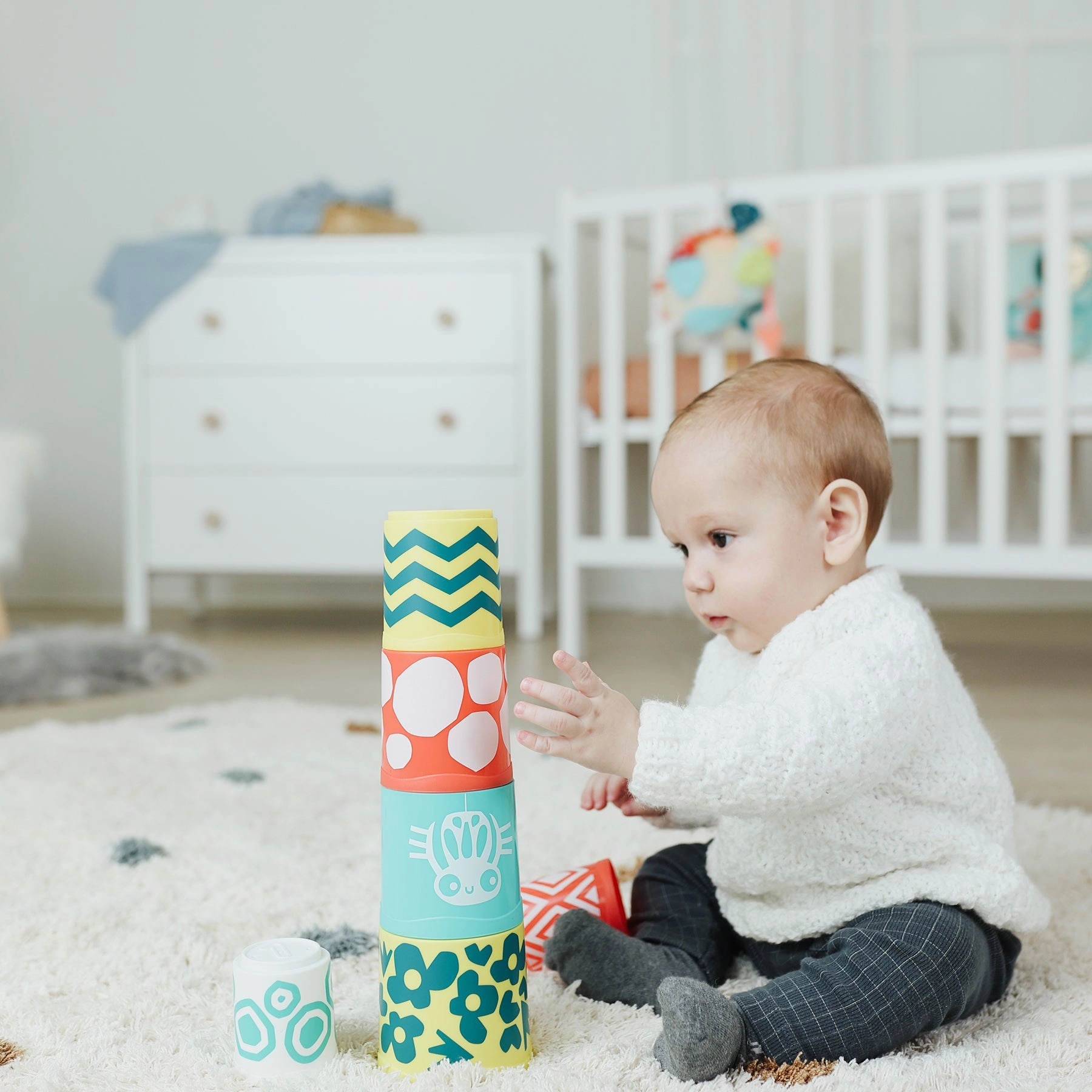 Miniland Feel to Learn - Eco-Friendly Stacking Cups