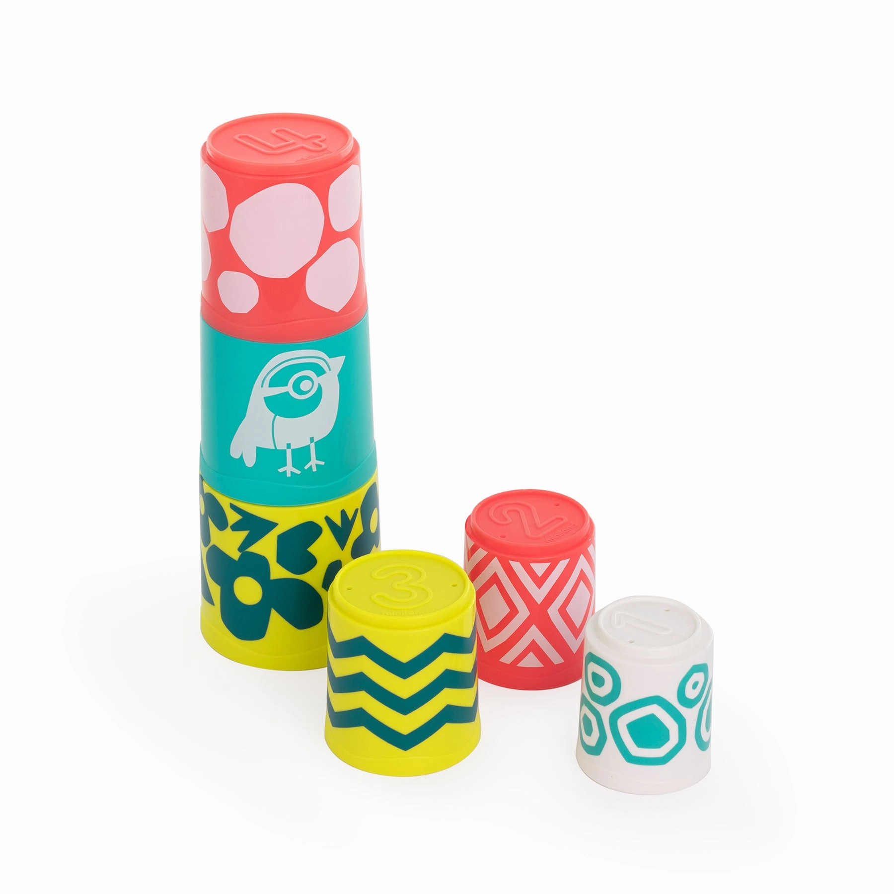 Miniland Feel to Learn - Eco-Friendly Stacking Cups
