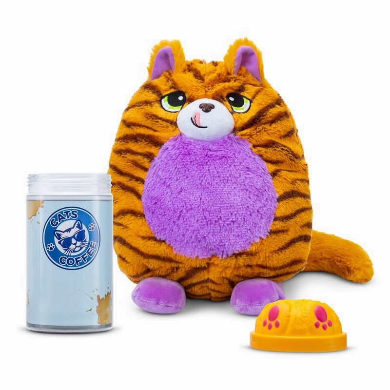 Misfittens Get Meowt! Basic Collectible Plush Cats Series 1 Fidget - Orange Tabby Cat