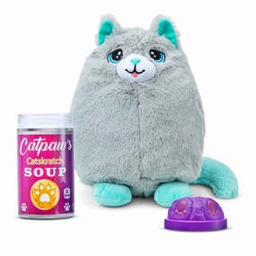 Misfittens Get Meowt! Basic Collectible Plush Cats Series 1 Knox - Grey Cat