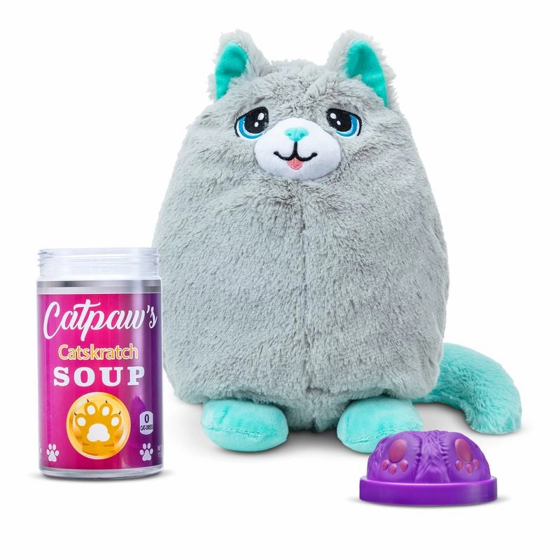 Misfittens Get Meowt! Basic Collectible Plush Cats Series 1 Knox - Grey Cat