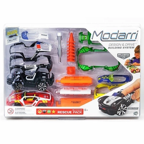 Modarri Deluxe 2 Car Rescue Pack - Creative DIY Toy Car Building Kit for Kids 6 