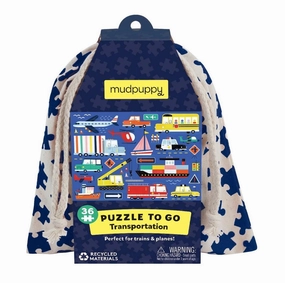 Mud Puppy 36 Piece Puzzle To Go Transportation