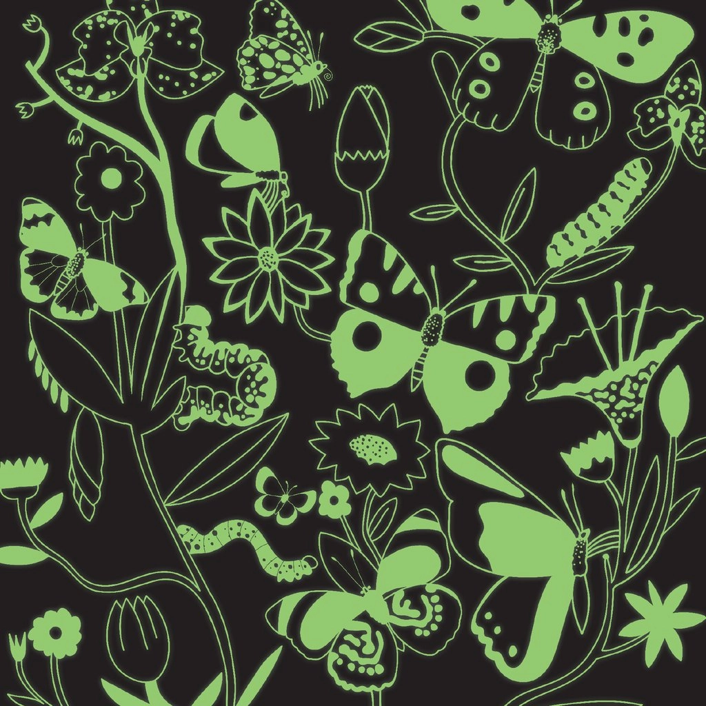 Mud Puppy Glow In The Dark Butterflies Illuminated 500 Piece Puzzle