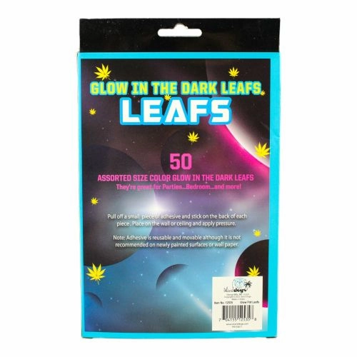 Multicolor Glow Pot Leafs Decorative Stickers