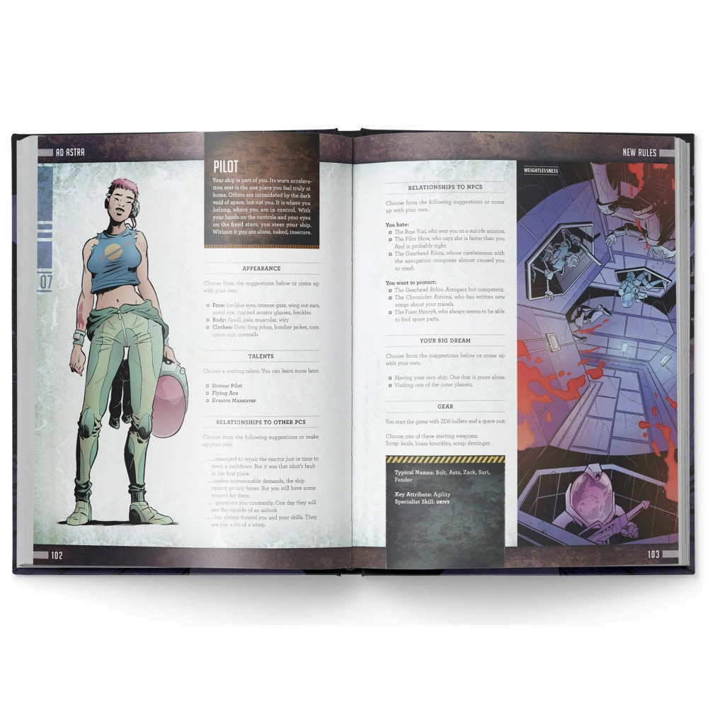Mutant: Year Zero - Ad Astra Expansion, Hardcover RPG Book
