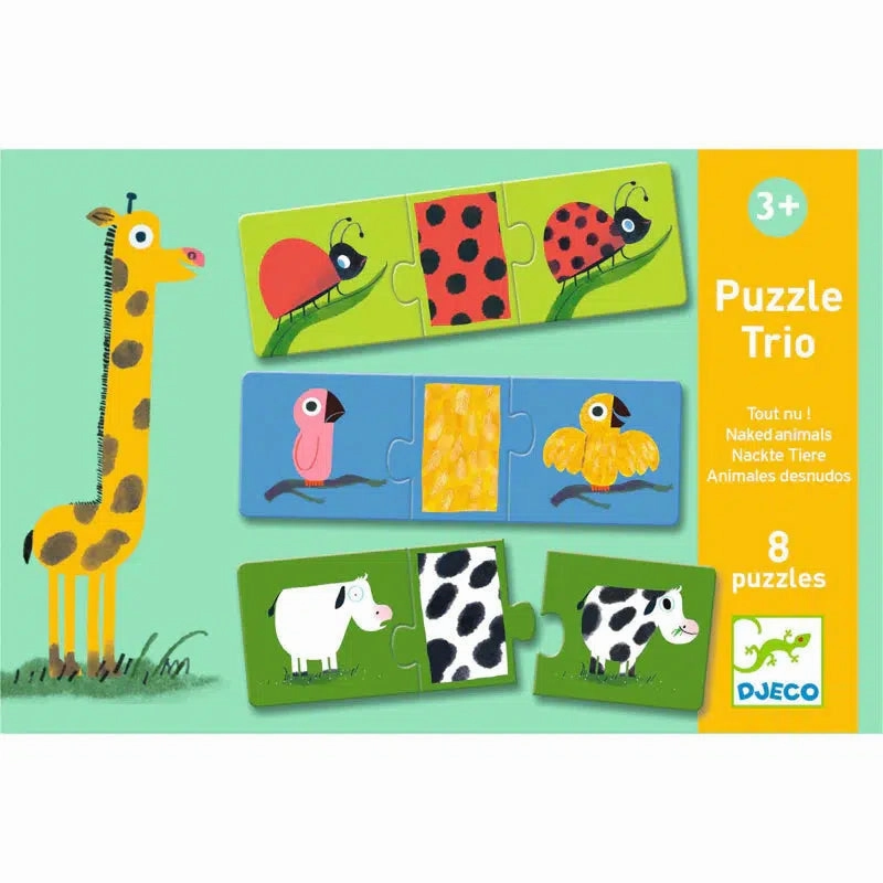 Naked Animals Puzzle Trio 24pc
