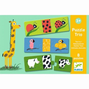 Naked Animals Puzzle Trio 24pc