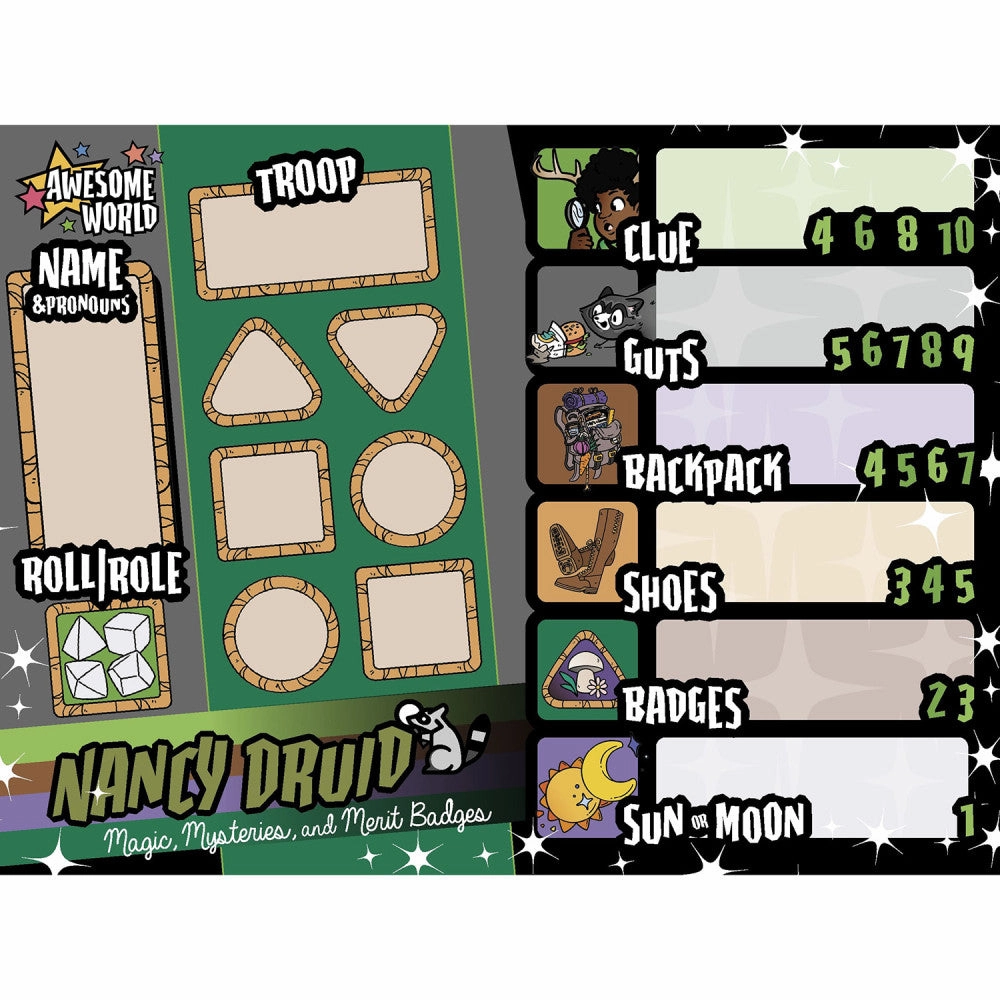 Nancy Druid: Mystical Detective - Softcover RPG Book for Ages 6 