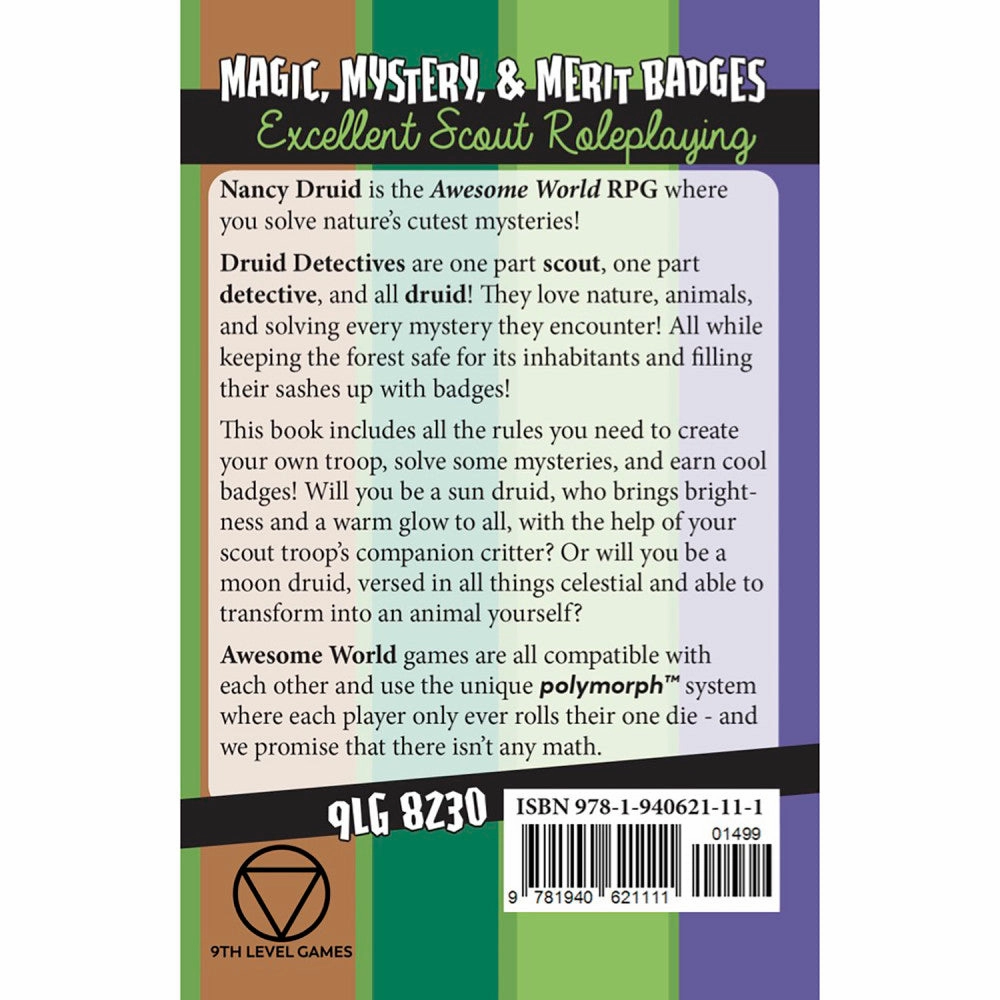 Nancy Druid: Mystical Detective - Softcover RPG Book for Ages 6 