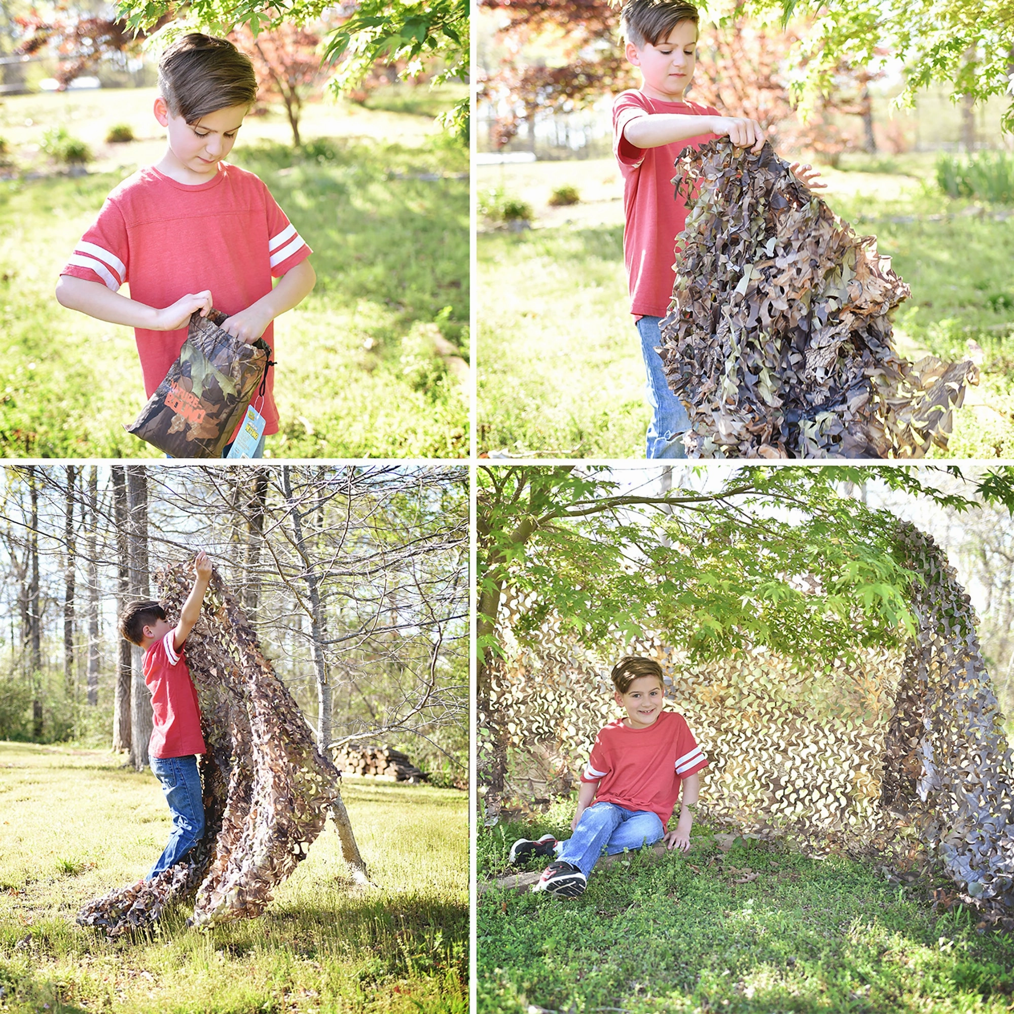 Nature Bound Kids Camouflage Netting for Ultimate Fort Building