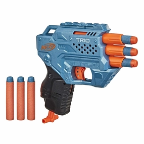 Nerf Elite 2.0 Trio Sd-3 Blaster, 6 Darts, 3-Barrel Blasting, Tactical Rail for Customizing Capability