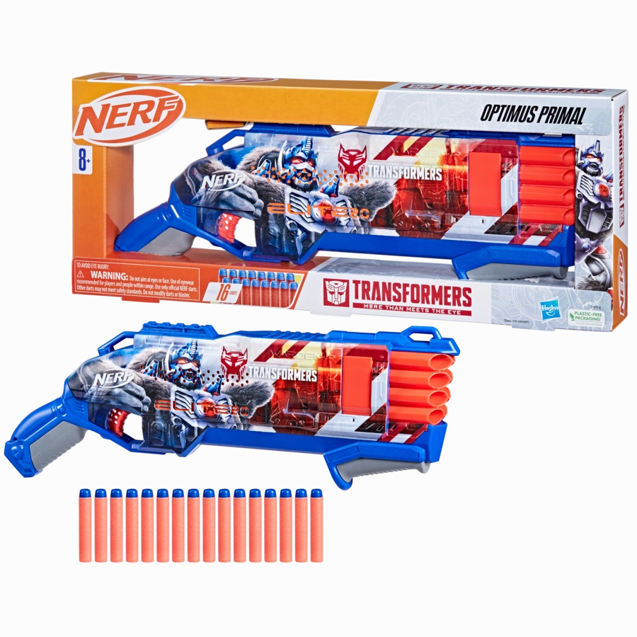 NERF Transformers Optimus Primal Blaster