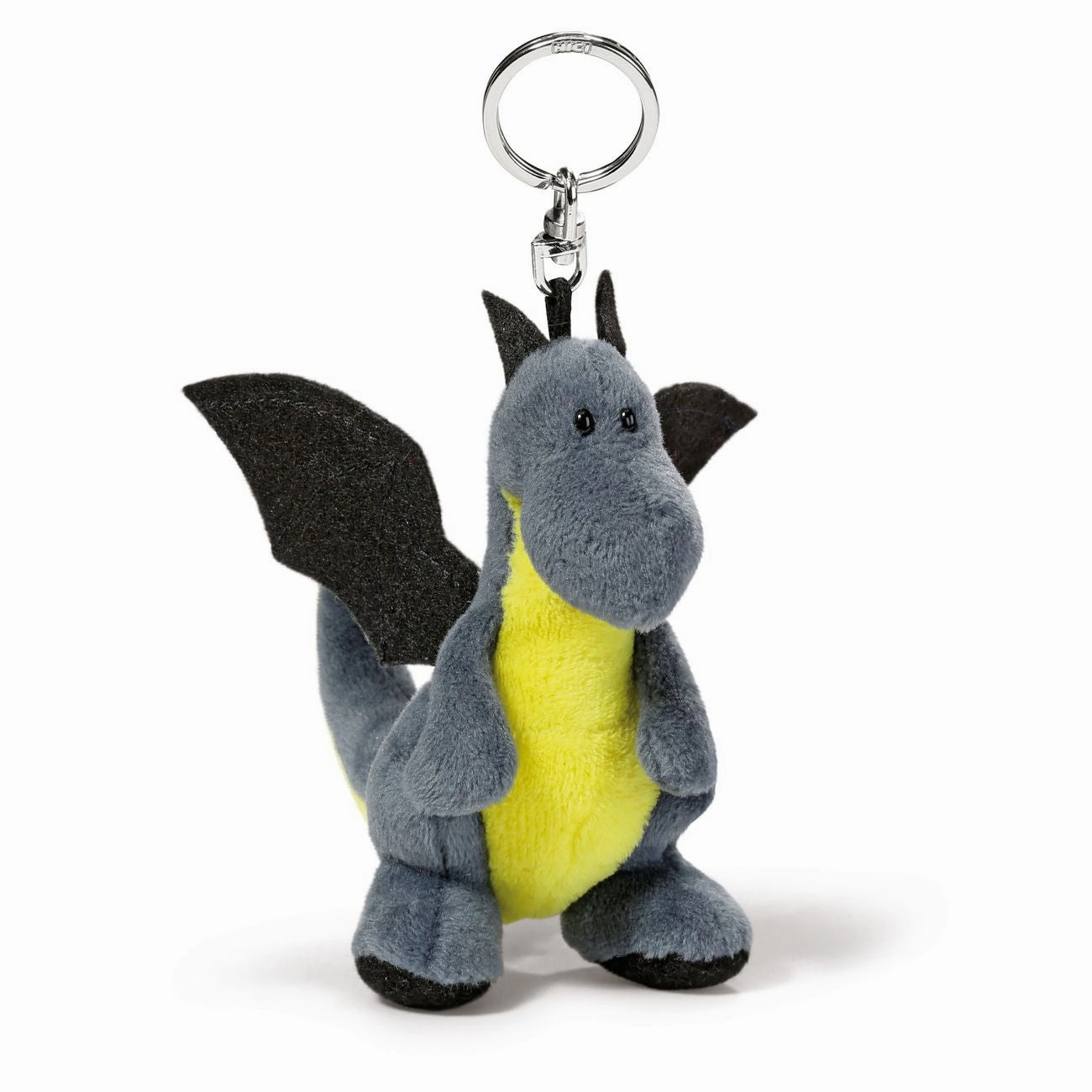 Nici 10cm Bean Bag Keyholder Grey Green Dragon