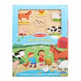 On the Farm Book and Puzzle Play Set