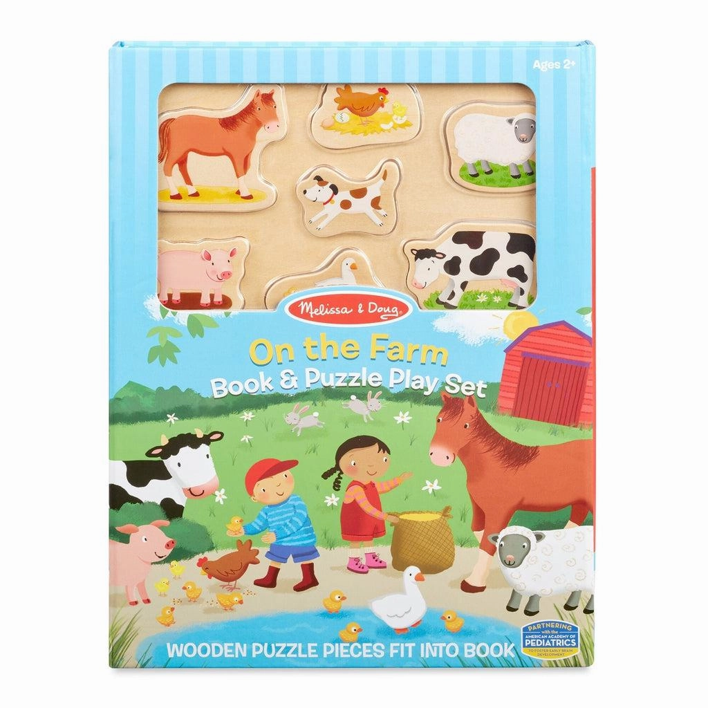 On the Farm Book and Puzzle Play Set