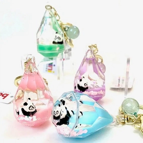 Panda Gem Floaty Keyring