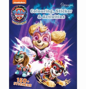 PAW Patrol Colouring Sticker and Activity : PAW Patrol The Mighty Movie : Colouring books for kids : PAW Patrol Sticker books : Sticker and Activity book [Paperback] Parragon