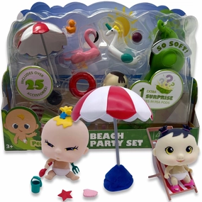 Pea Pod Babies Beach Party Set C 26pc Mini Doll Extravaganza