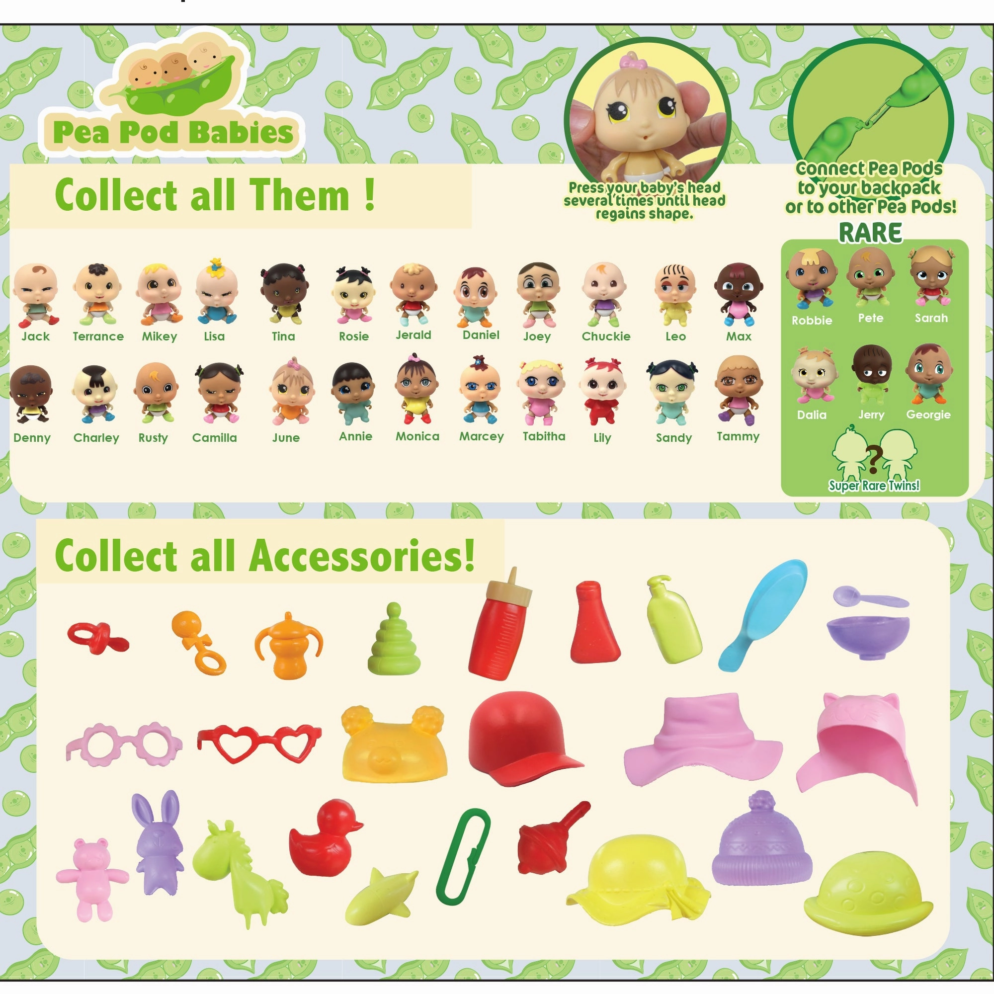 Pea Pod Babies Mystery Surprise 2pk Blind Pack (Colors/Styles May Vary)