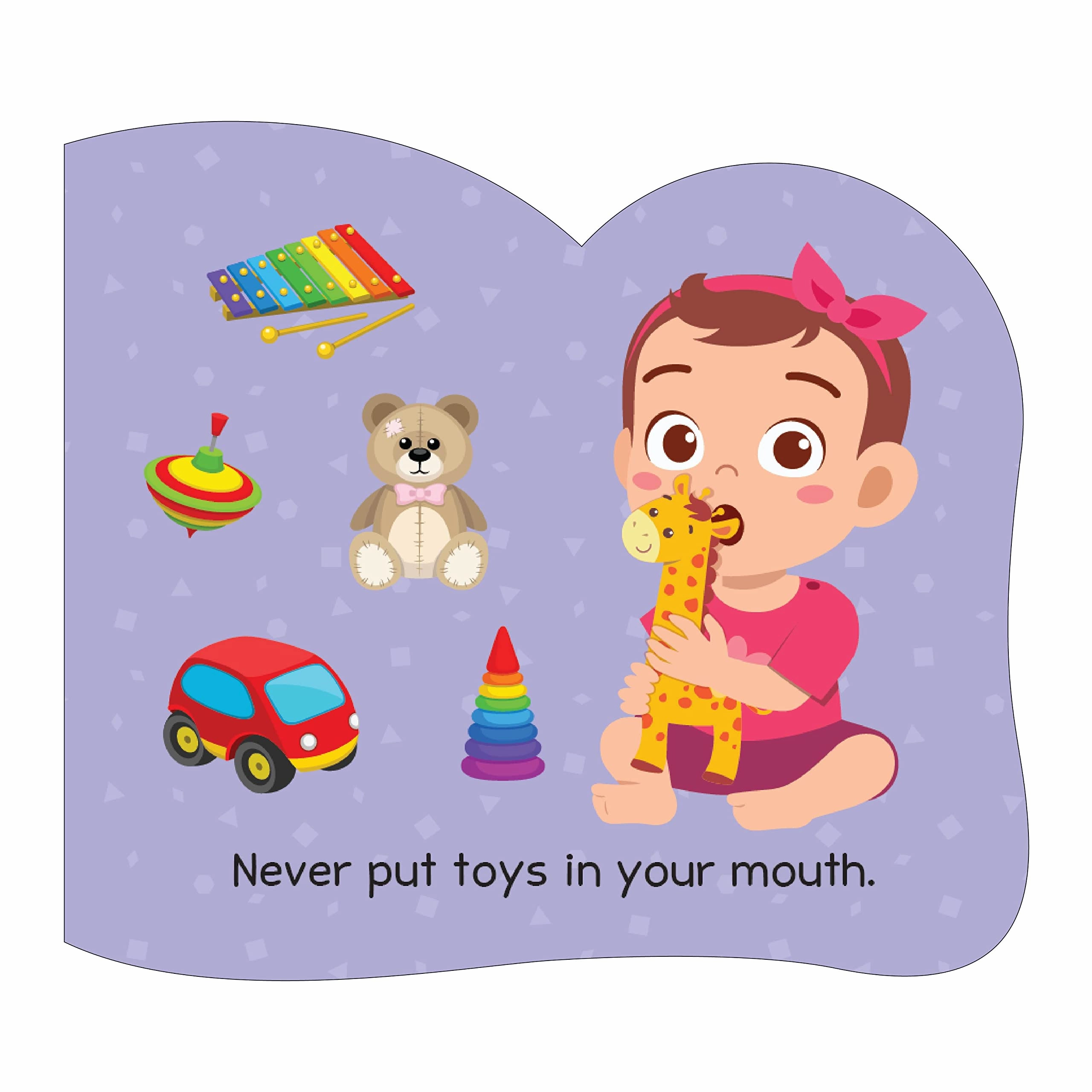 Pegasus A To Z Learning - Safety Rules Board Book for Kids Children