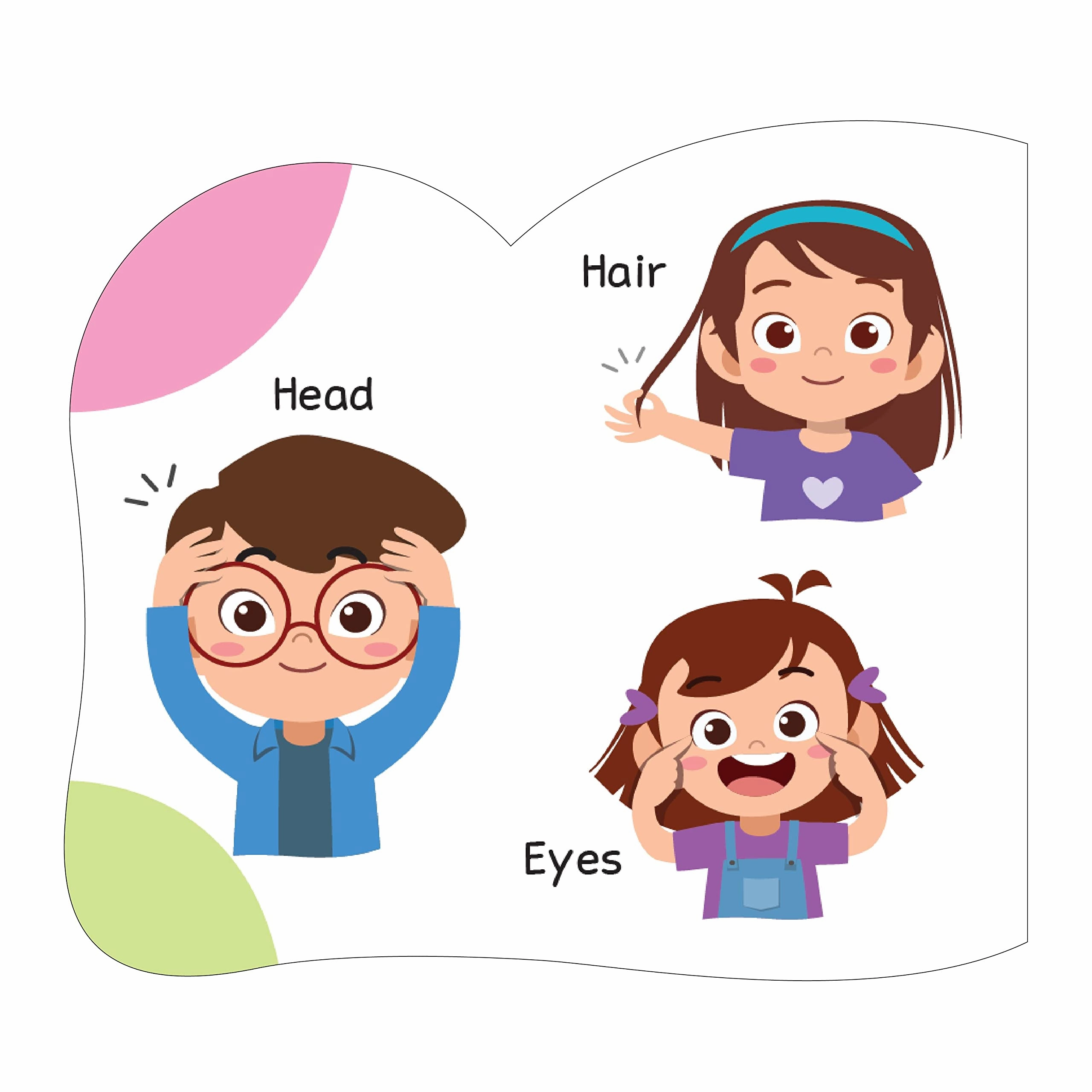 Pegasus A To Z Learning My Body Board Book for Kids Children