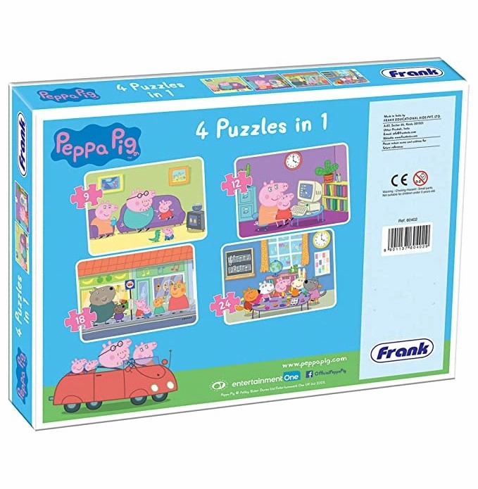 Peppa Pig - 4 in 1 Puzzle