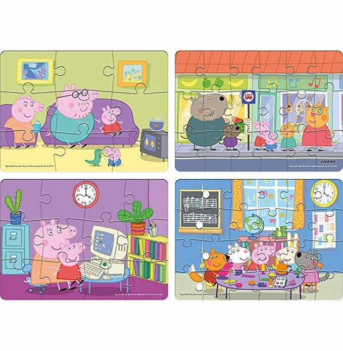 Peppa Pig - 4 in 1 Puzzle
