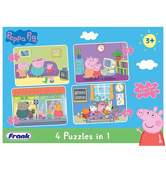 Peppa Pig - 4 in 1 Puzzle