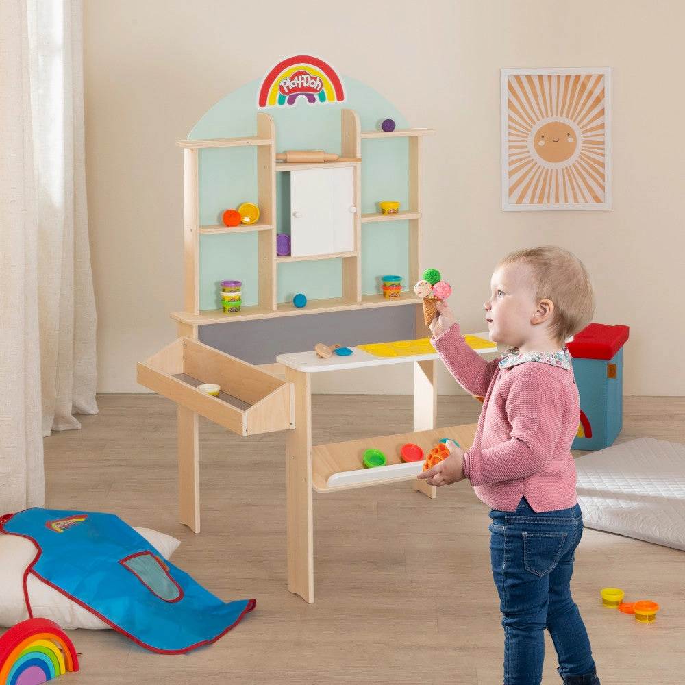 Play-Doh All-Inclusive Wooden Creative Shop Stand Set