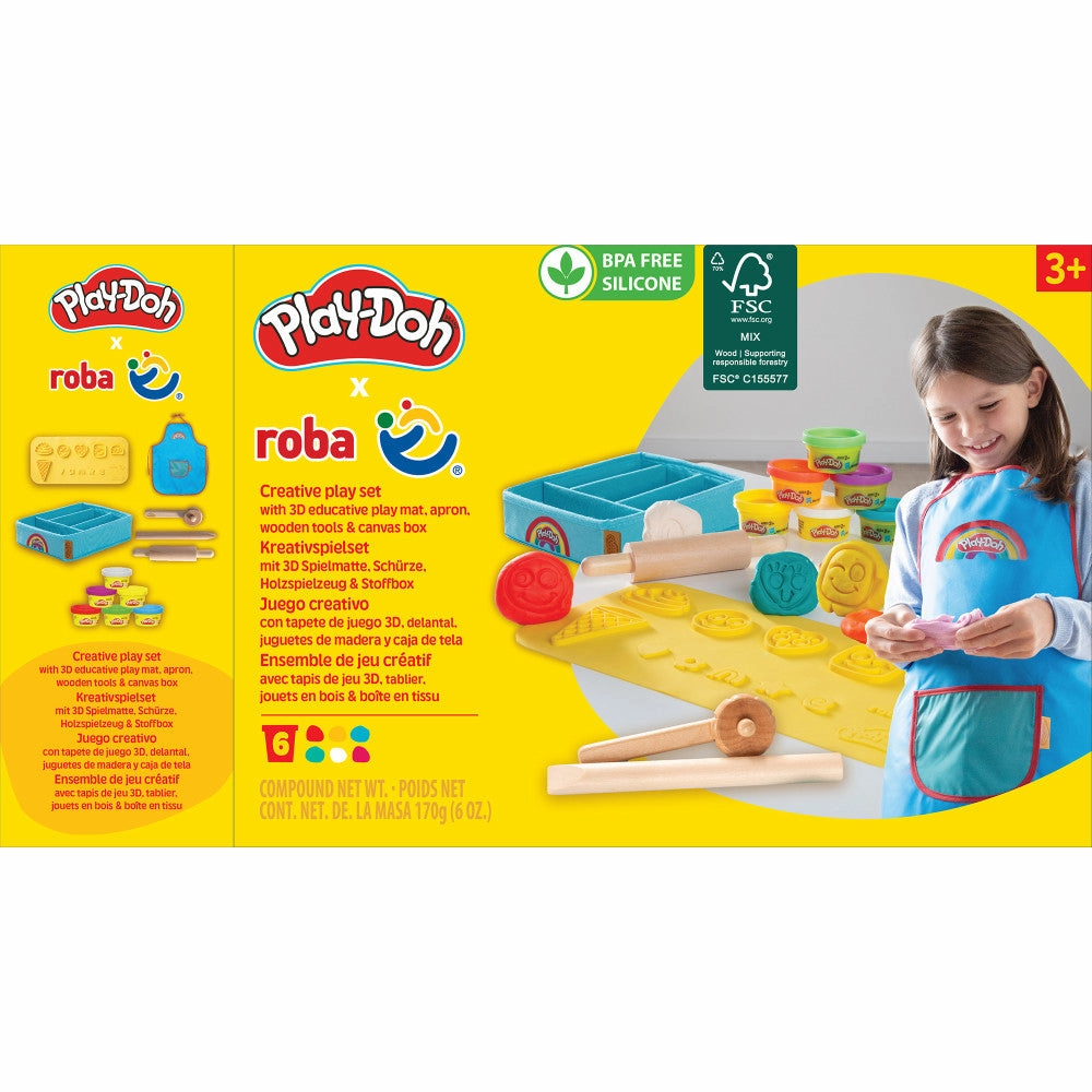 Play-Doh Creative Clay Art Playset - All-Inclusive Set with 6 Colors