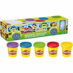 Play-Doh Vibrant Colors Multi-Pack - 5 Cans for Creative School Projects