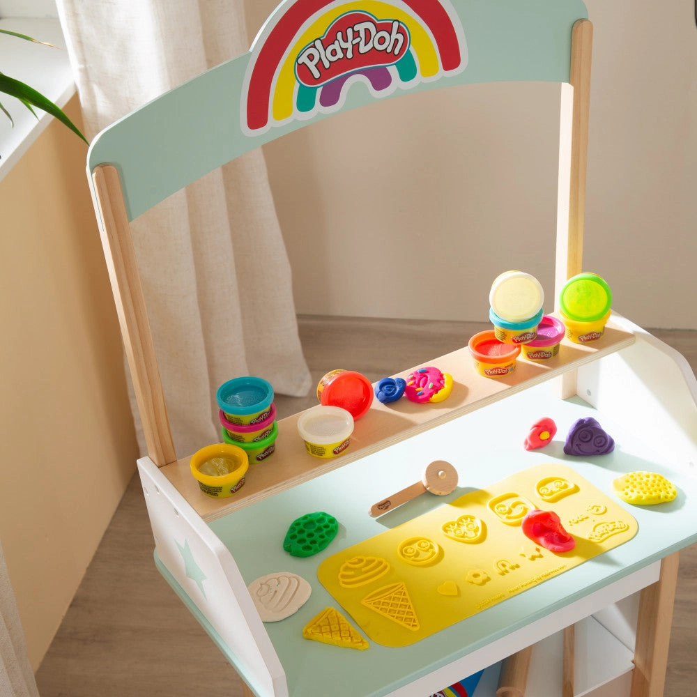 Play-Doh Wooden Ice Cream Stand Sweet Treats Play Center