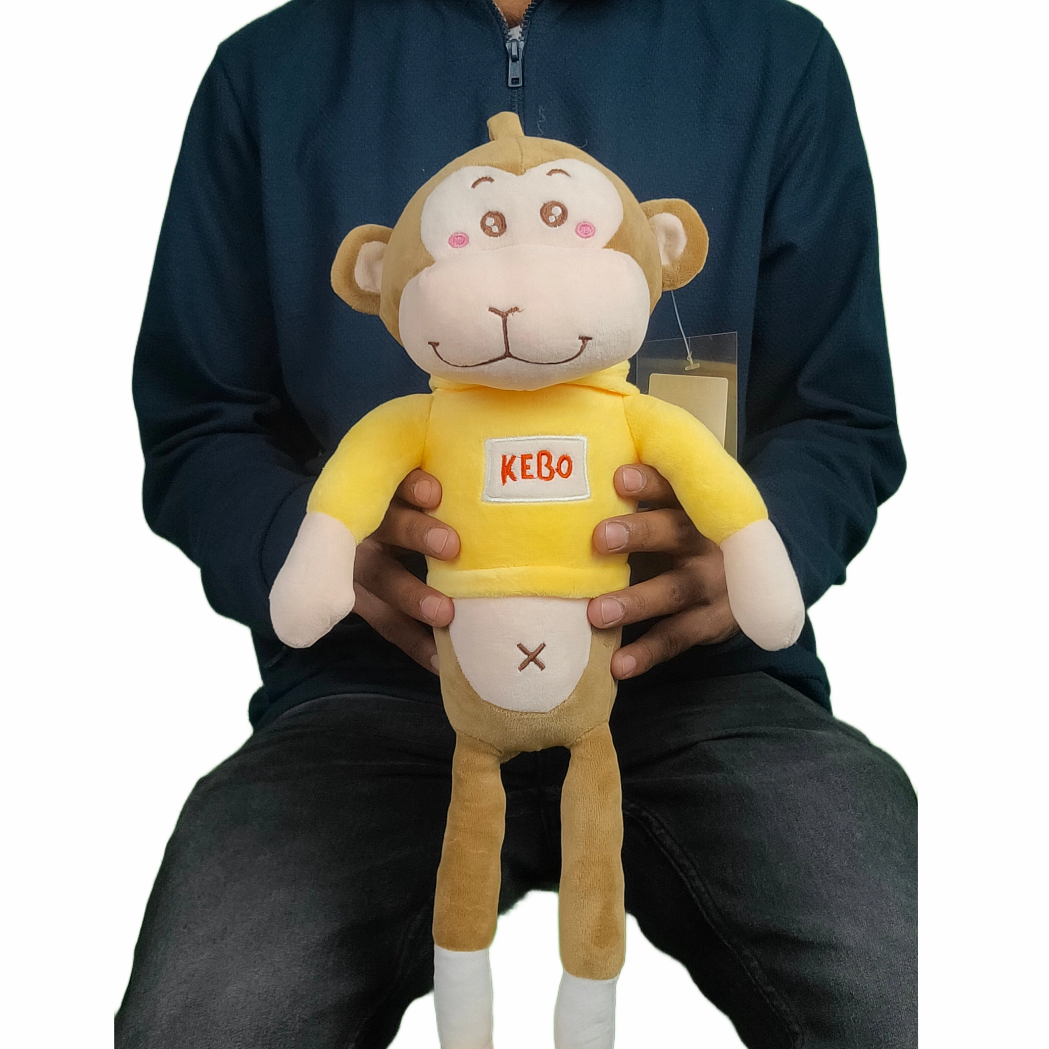 Play Hour Kebo The Monkey Plush Soft Toy for Kids Ages 3 Years & Up, 50cm