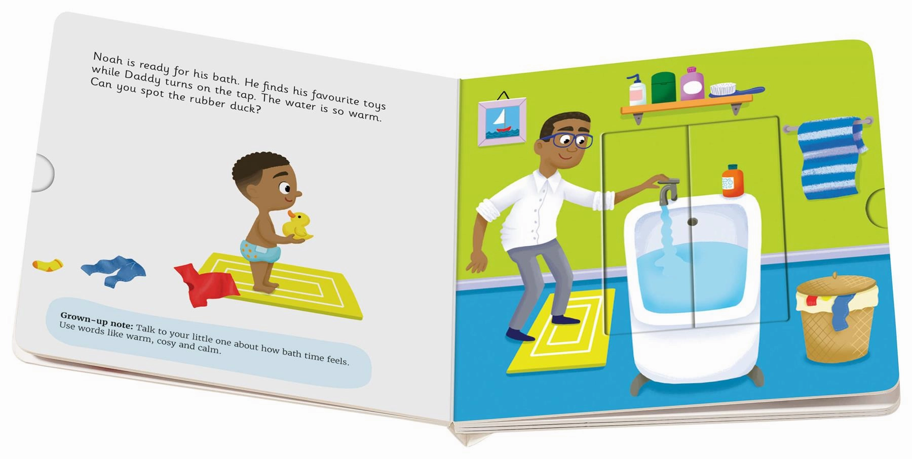 Play  Me and My Day Bedtime Interactive Sliding Board Book Ages 18M 