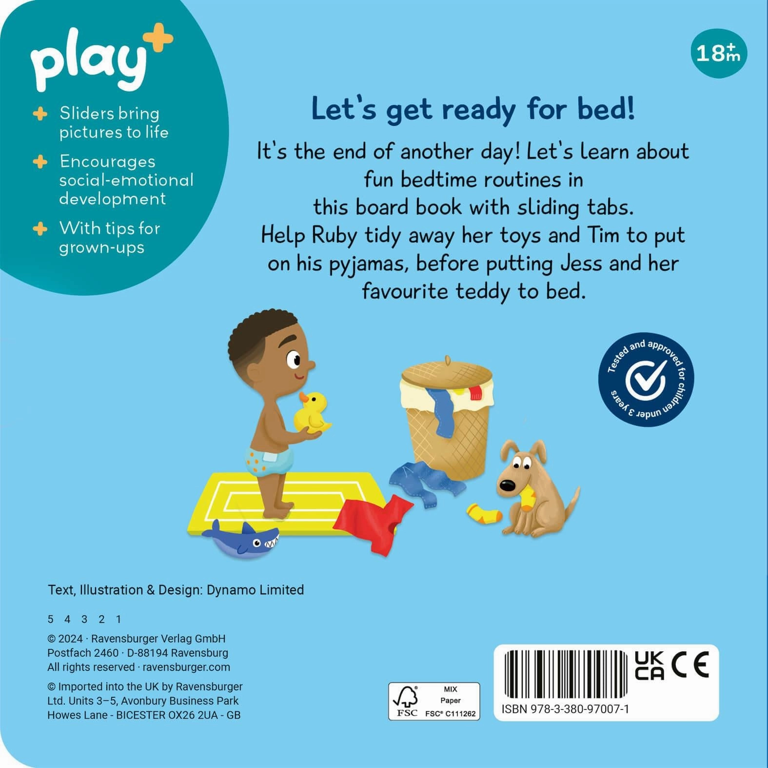 Play  Me and My Day Bedtime Interactive Sliding Board Book Ages 18M 