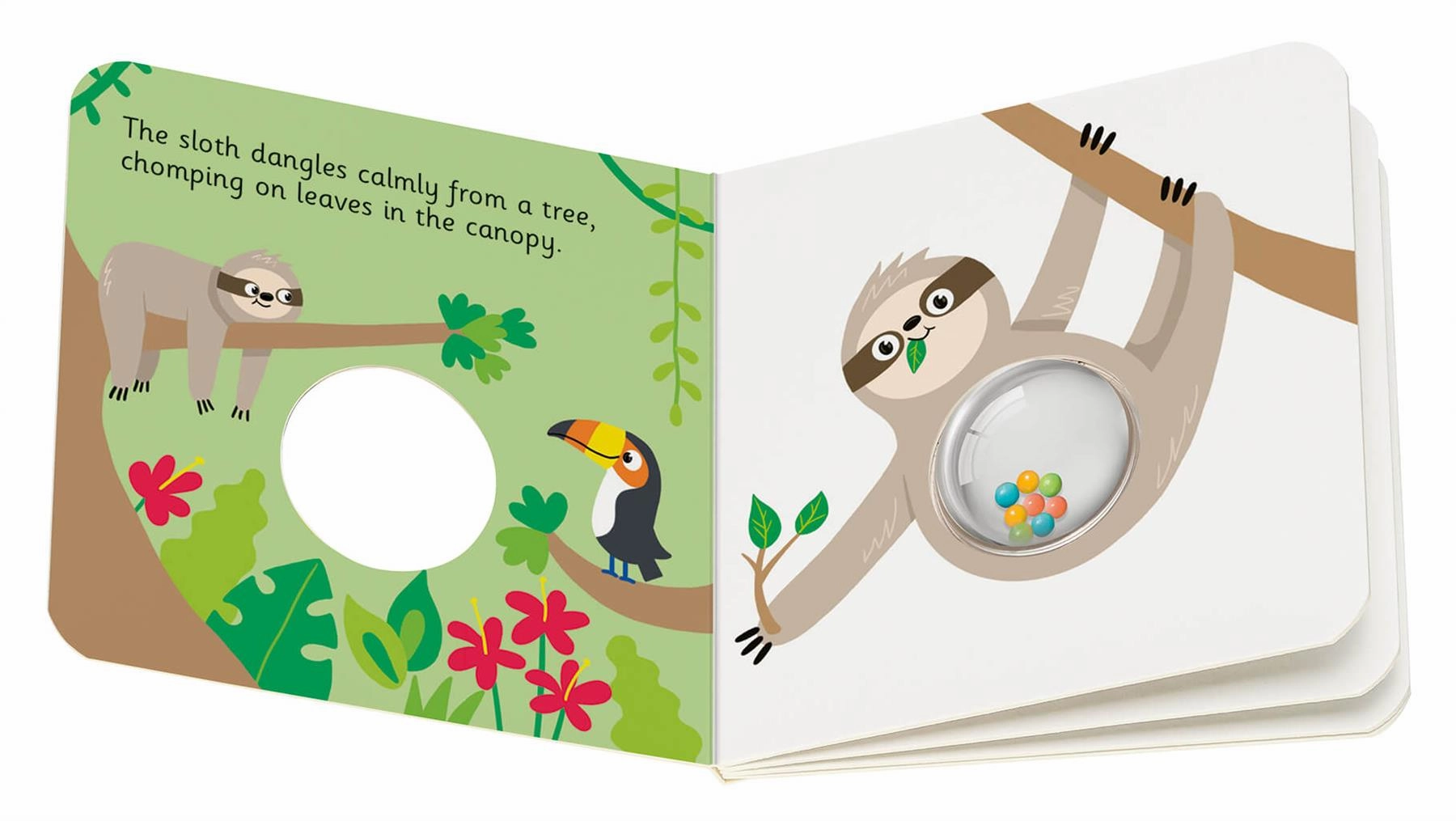 Play  Ready, Steady, Shake First Animals Board Book w/ Rattle for 6M 