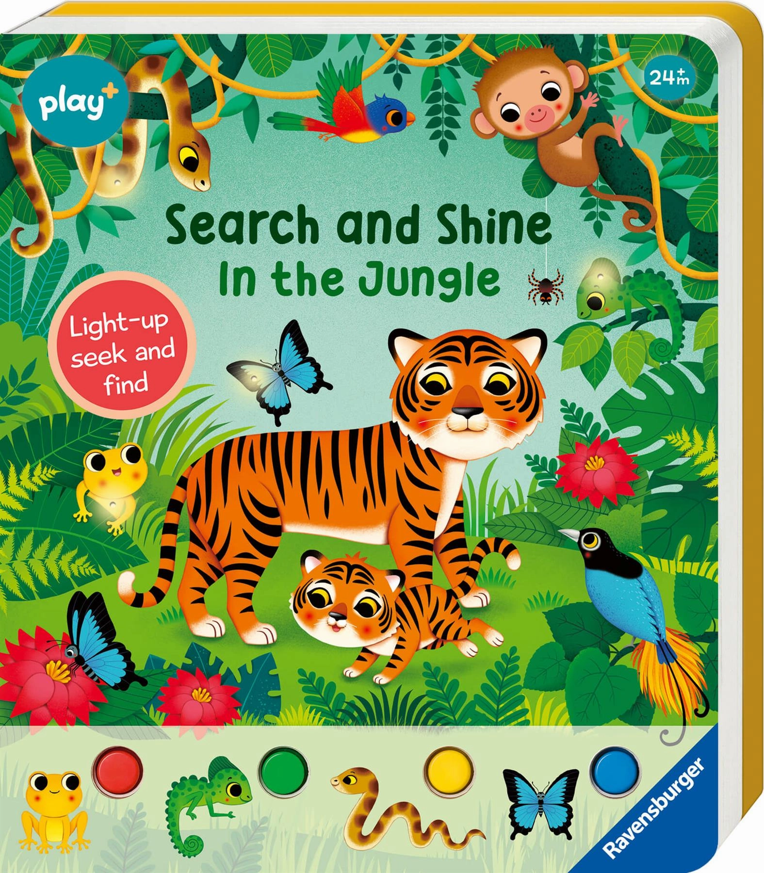 Play  Search & Shine In the Jungle Seek & Find Book with Lights Age 2 