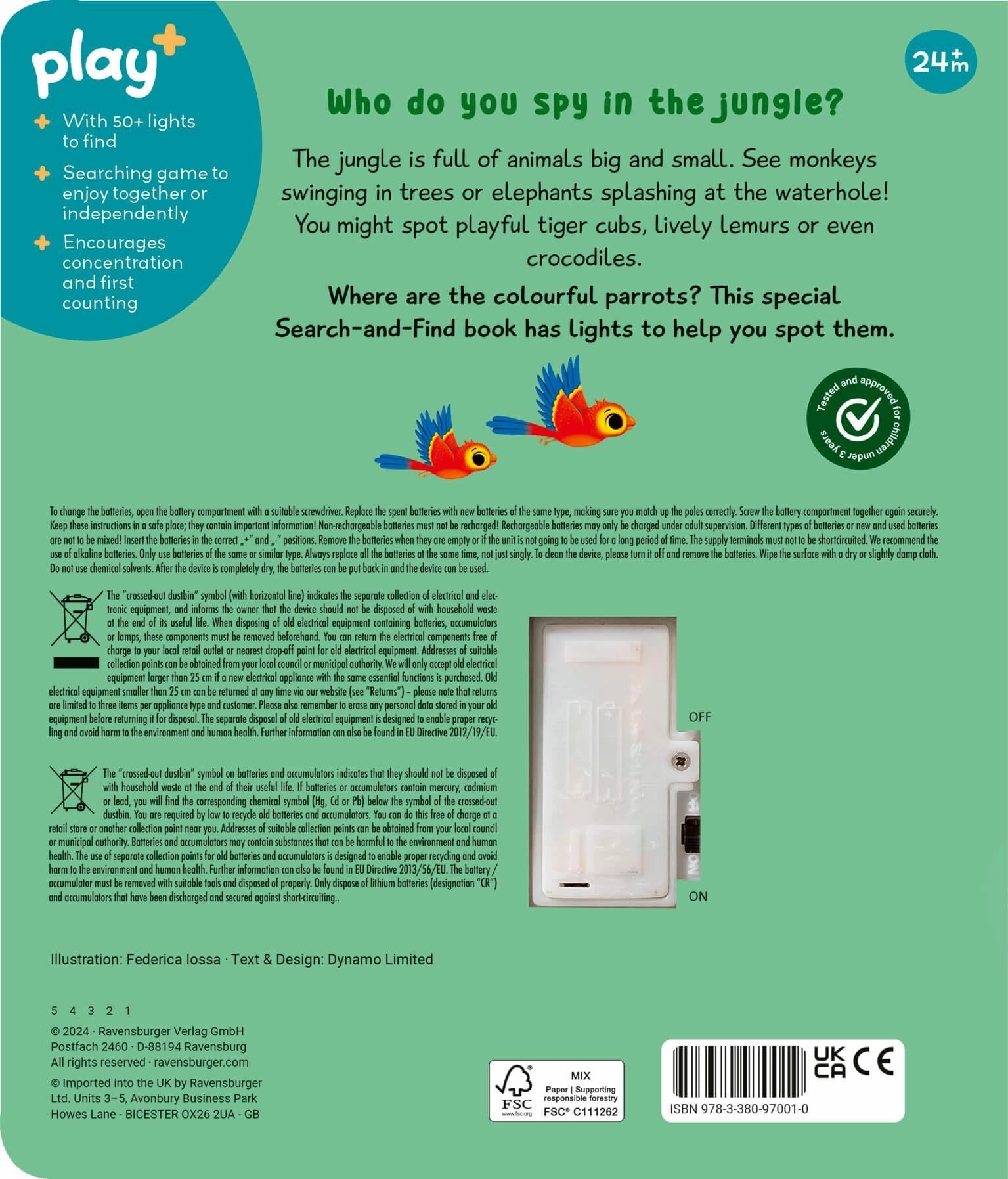 Play  Search & Shine In the Jungle Seek & Find Book with Lights Age 2 