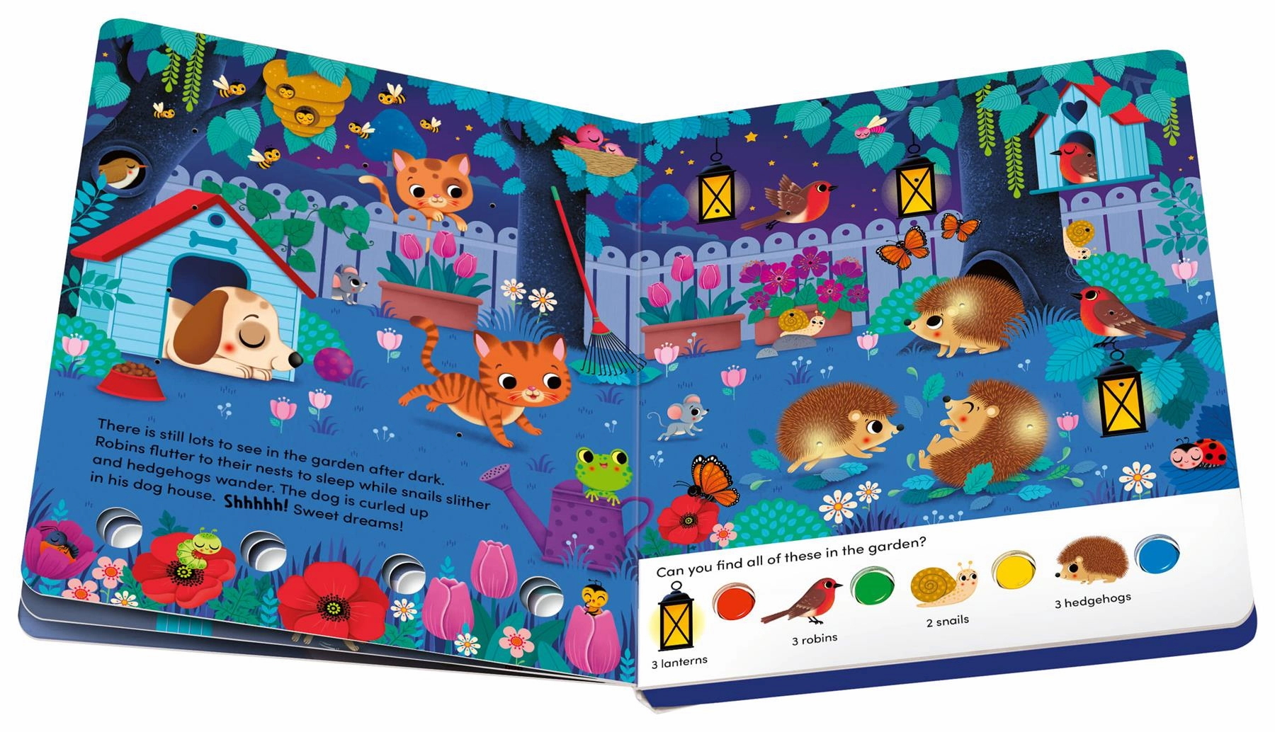Play  Search & Shine In the Night Seek & Find Book with Lights Ages 2 