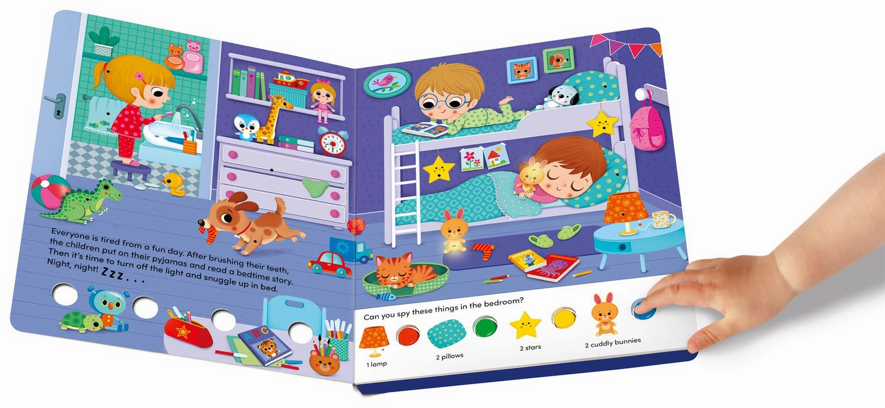 Play  Search & Shine In the Night Seek & Find Book with Lights Ages 2 