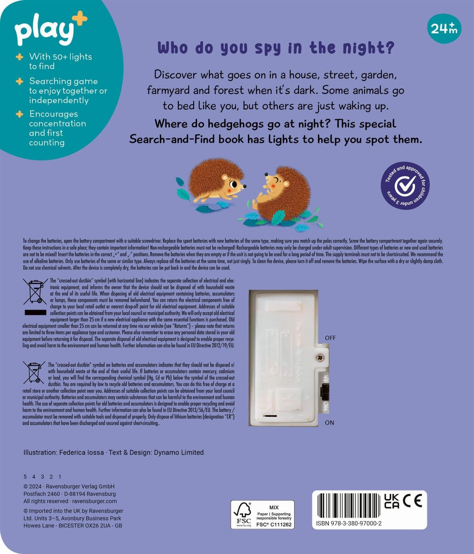 Play  Search & Shine In the Night Seek & Find Book with Lights Ages 2 