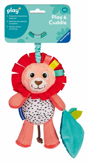 Play  Shake and Rattle Lion Soft Activity Toy with Rattle for Babies